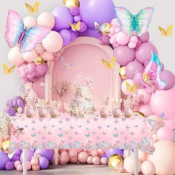 Amazon.com: Butterfly Birthday Decorations, 106 Pcs