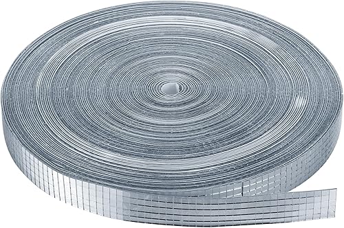 Azulejos de espejo de bola de discoteca mini azulejos cuadrados de vidrio de 0.197 x 0.197 in, autoadhesivos, decoración para manualidades,