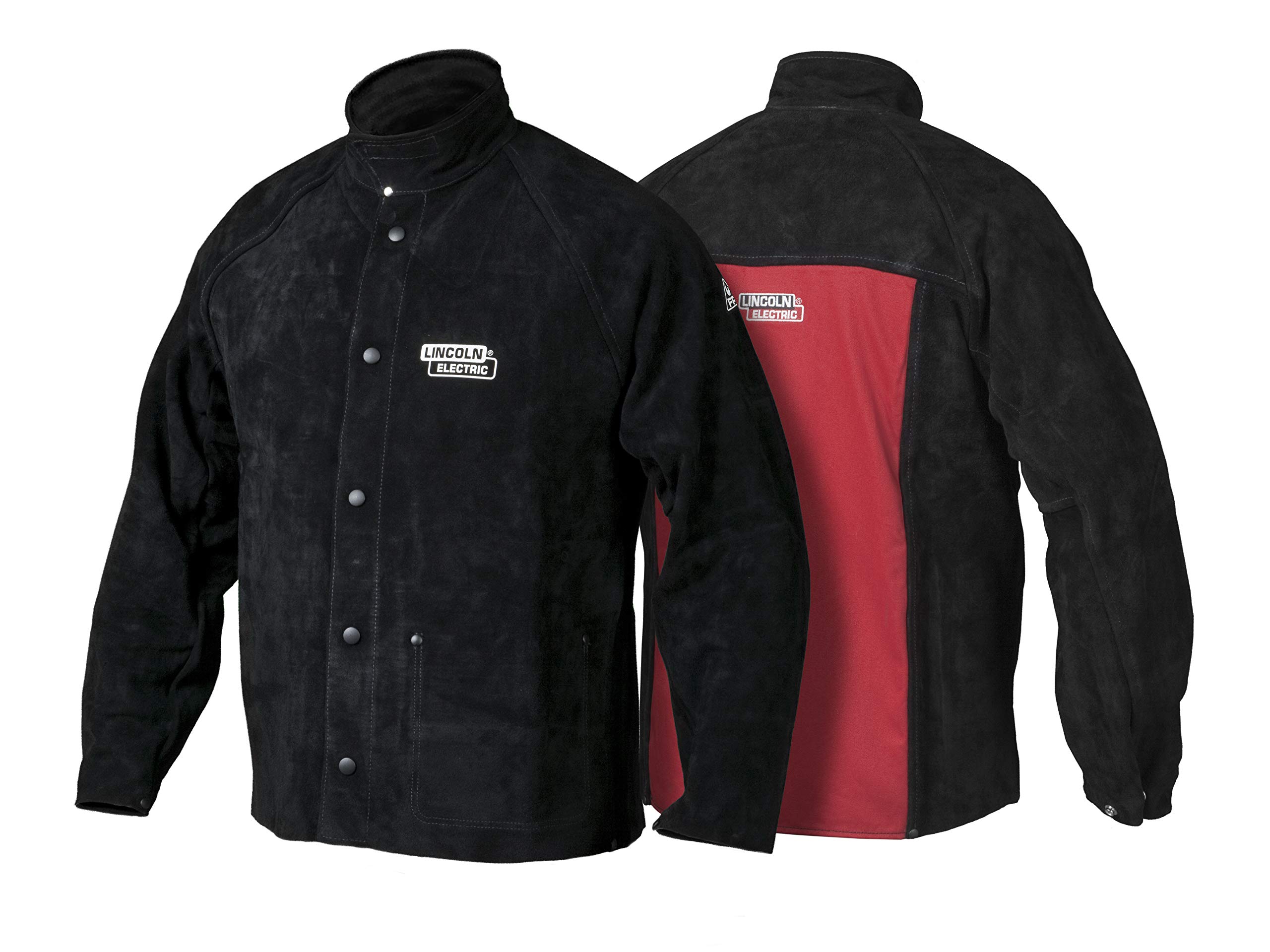 Lincoln Electric K2989 Veste de soudeur en cuir très résistant Taille XL
