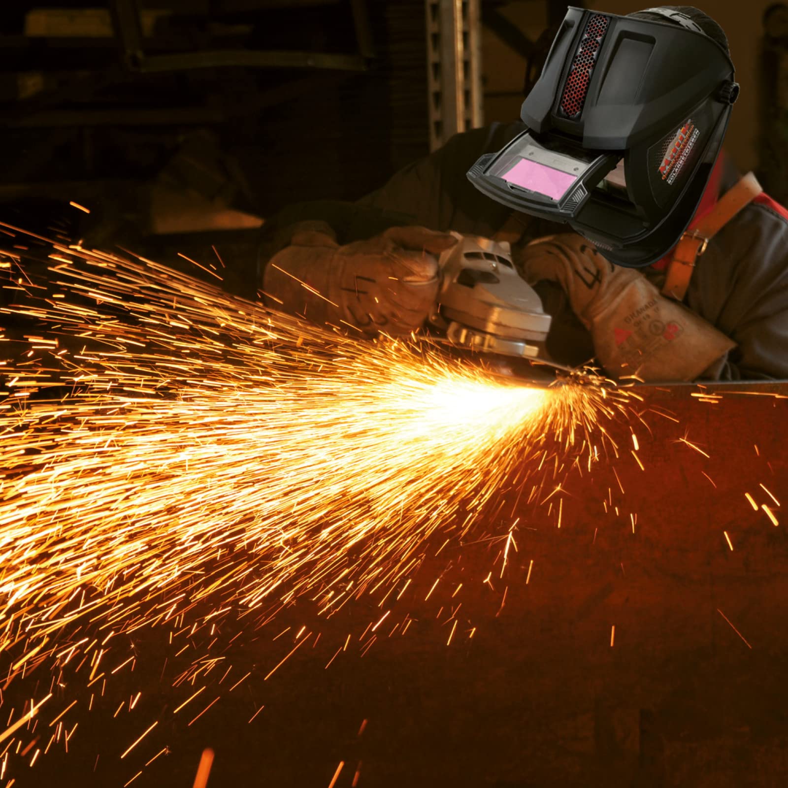 MAUK® Automatik Schweißhelm mit Klappvisier