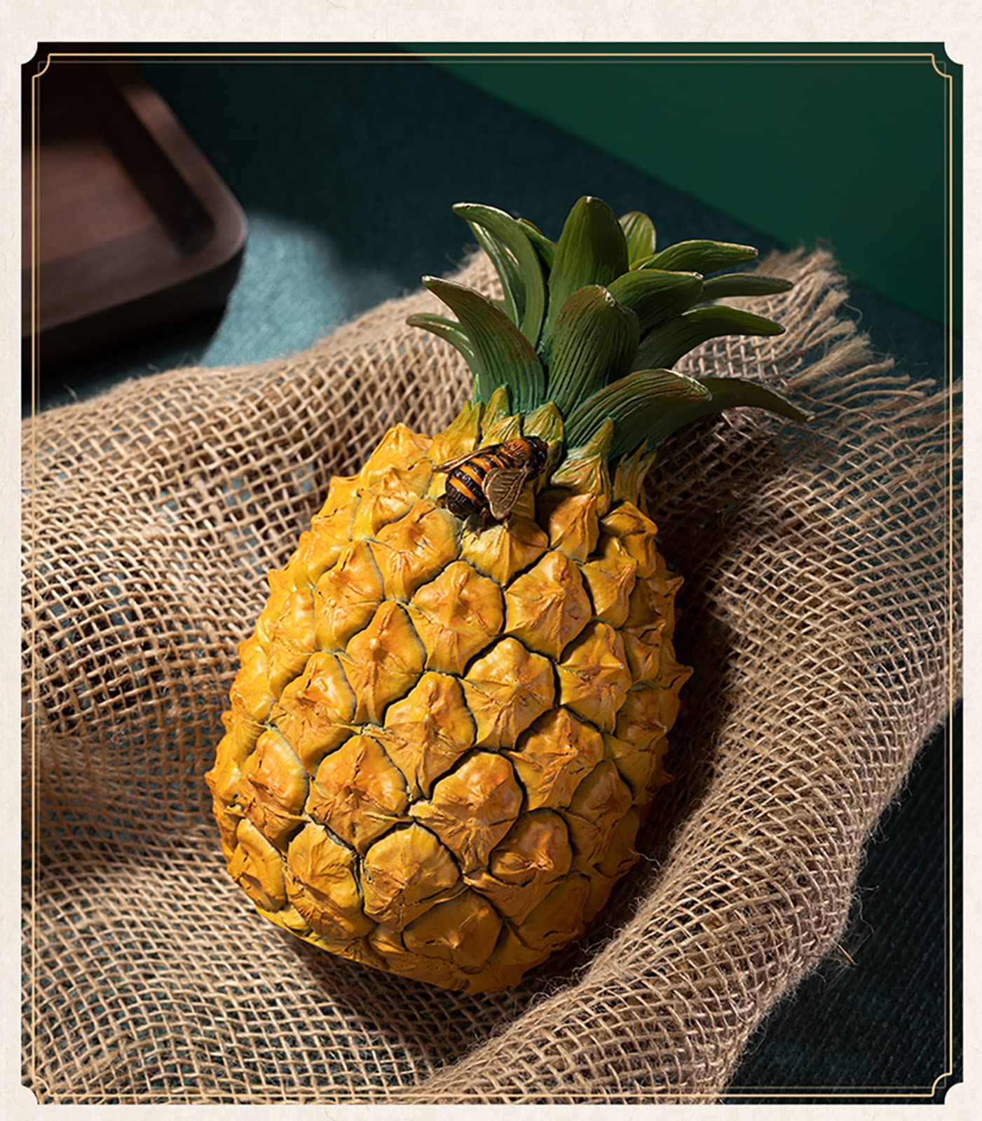 Amazon.com: Tomzong Brass Orange Pineapple Sculpture, Realistic