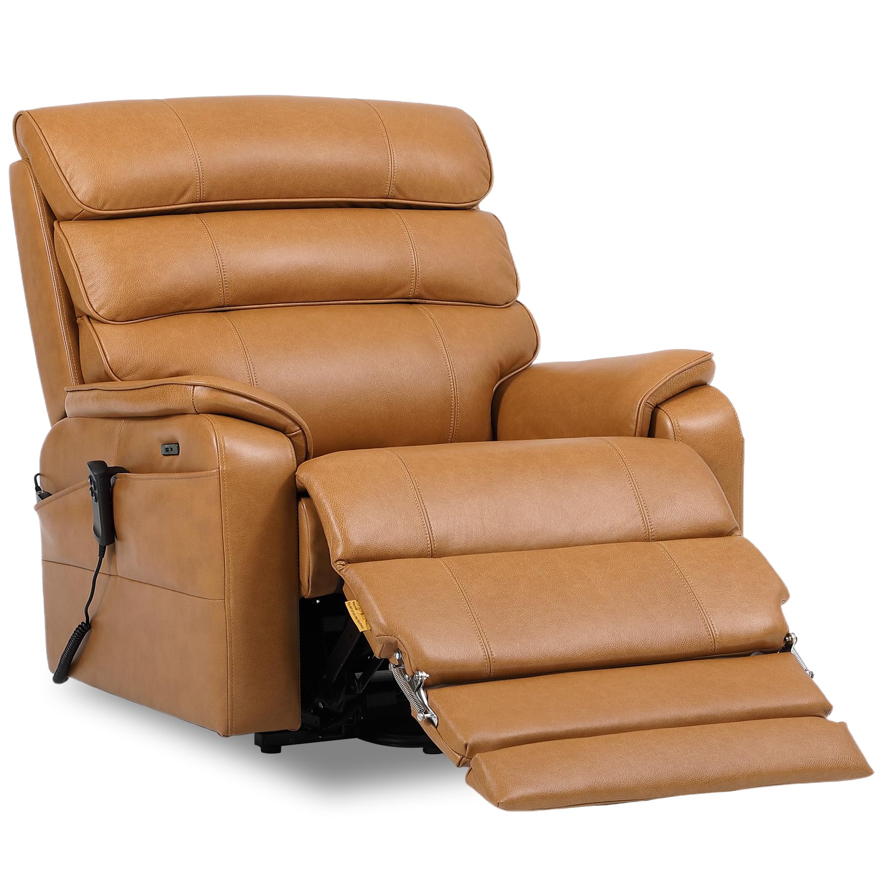DYNOX 400 LBS Genuine Leather Big Tall Man Recliner