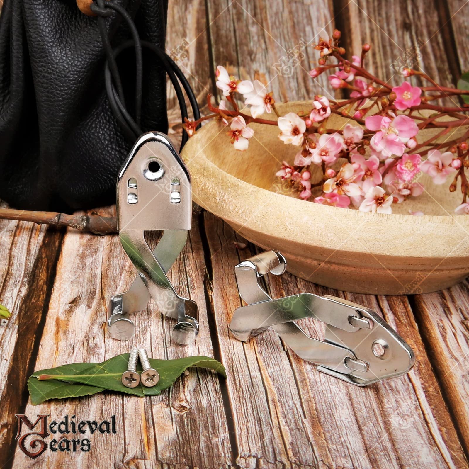 Set of 3 Medieval Gears Brand Wall Hanger Sword Hook Medieval Long Sword Holder Dagger Blade