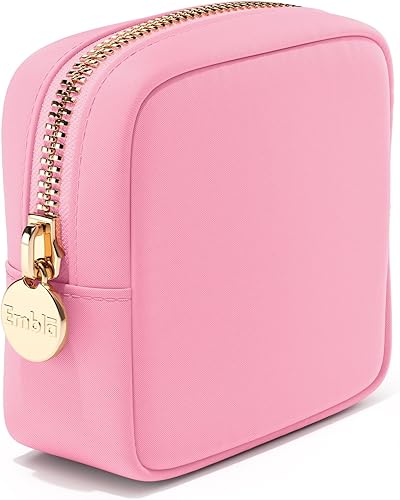 Embla Bolsa de maquillaje de viaje, bolsa de artículos de tocador, lindo organizador de maquillaje, bolsa de nailon con cremallera, bolsa de