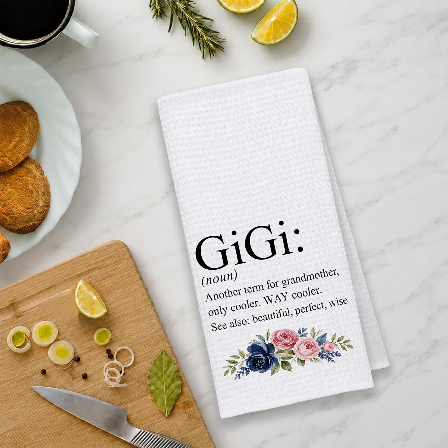 Gigi Floral Kitchen Towels Decor Gifts 16x24 image 5