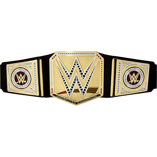 Mattel WWE Championship Title, Undisputed WWE Universal Championship Role-Play & Costume Accessory, Wearable Leather-like Belt 3+ Feet with One-Time Adjustment