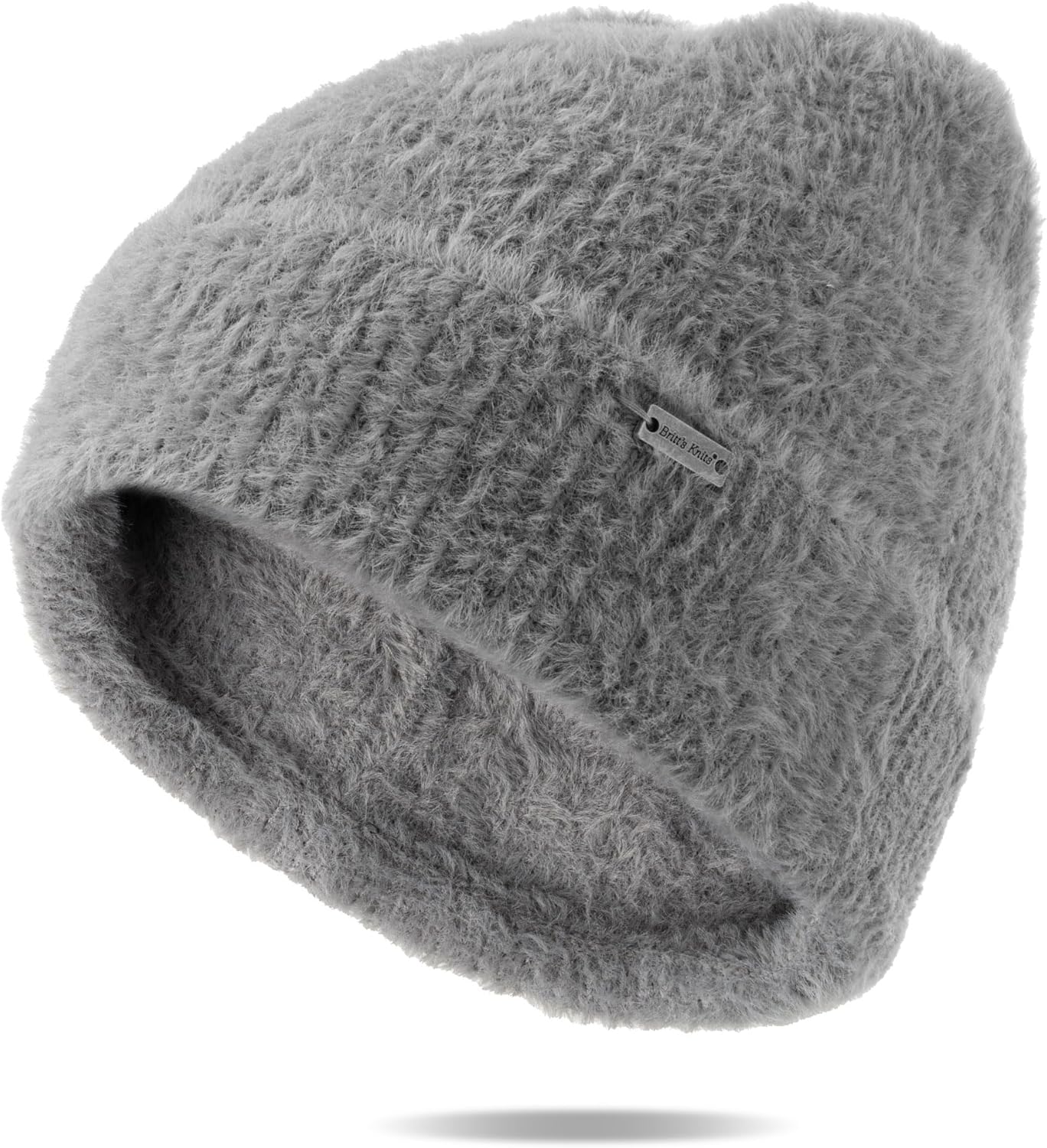 Britt's Knits Bristol Beanie Winter Hat for Women Stylish Soft Feather Warm Hat Cold Weather