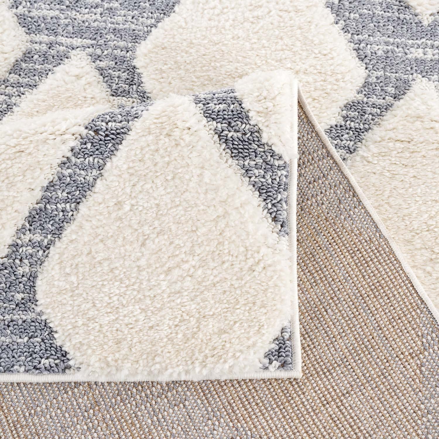 carpet city Vloerkleed hoogpolig woonkamer - 160x230 cm - Boho-Chic