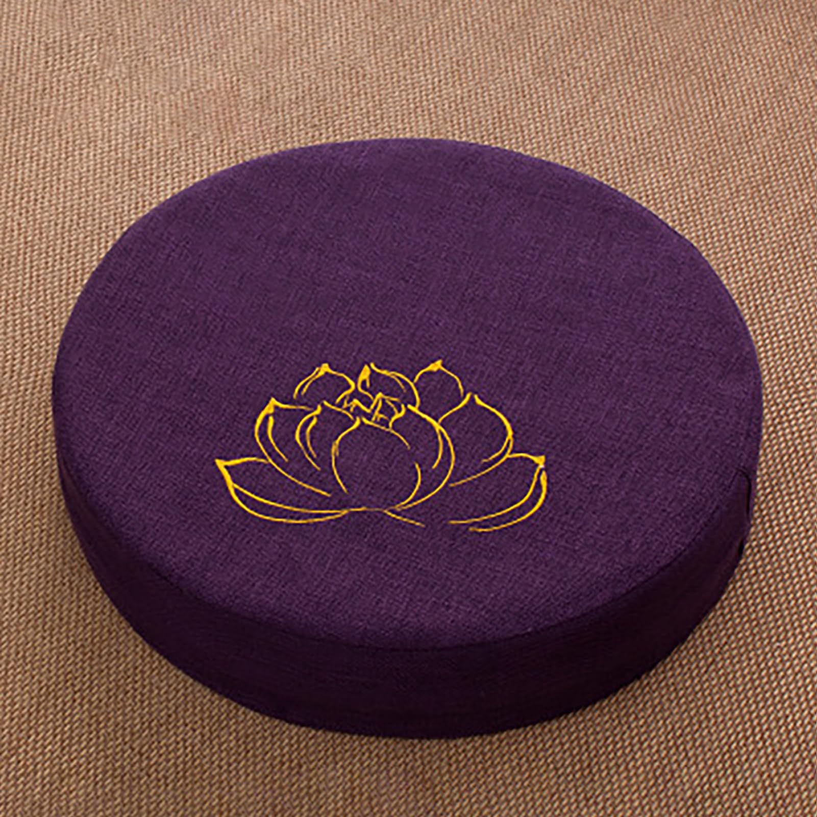 Coussin de sol rond 40x40 cm avec épaisseur 10 cm pour confort intérieur et extérieur