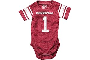 Wes and Willy Infant College Football Jersey One Piece Bodysuit Footed Sleeper...