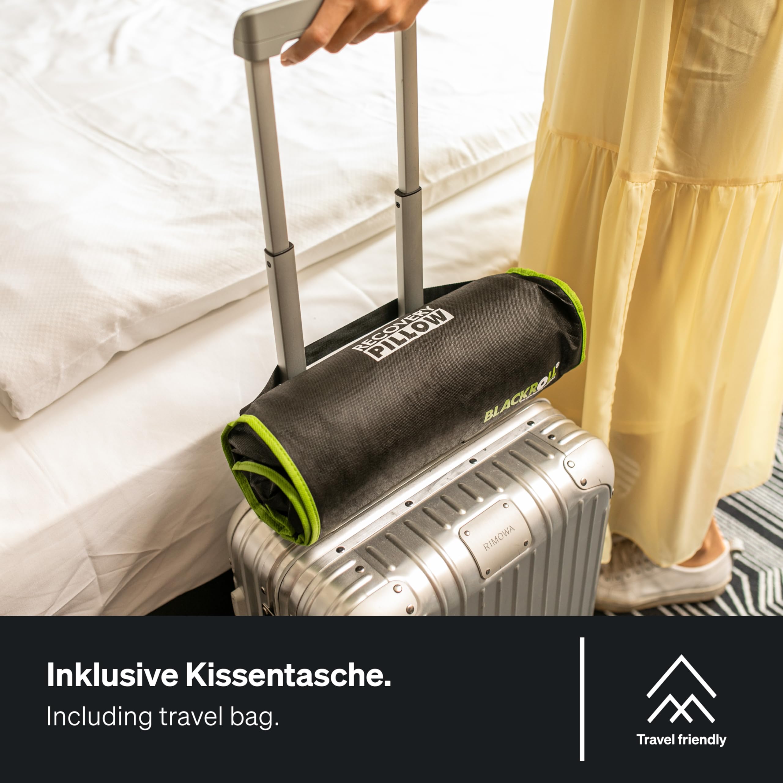 BLACKROLL® Recovery Pillow in un set - con federa aggiuntiva Climate - cuscino ortopedico di supporto al collo in schiuma di memoria viscosa - Made in Germany