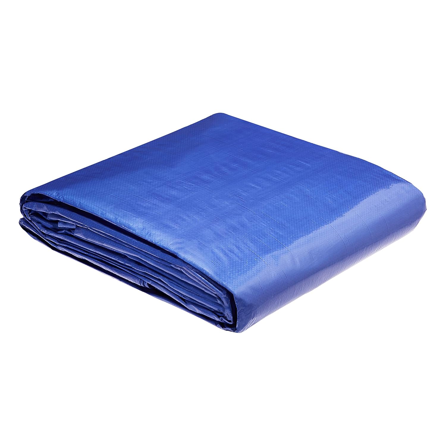 AmazonCommercial - Lona impermeable de poliéster multiusos, 6 x 9 m, 0,127 mm de espesor, azul, pack de 2 unidades