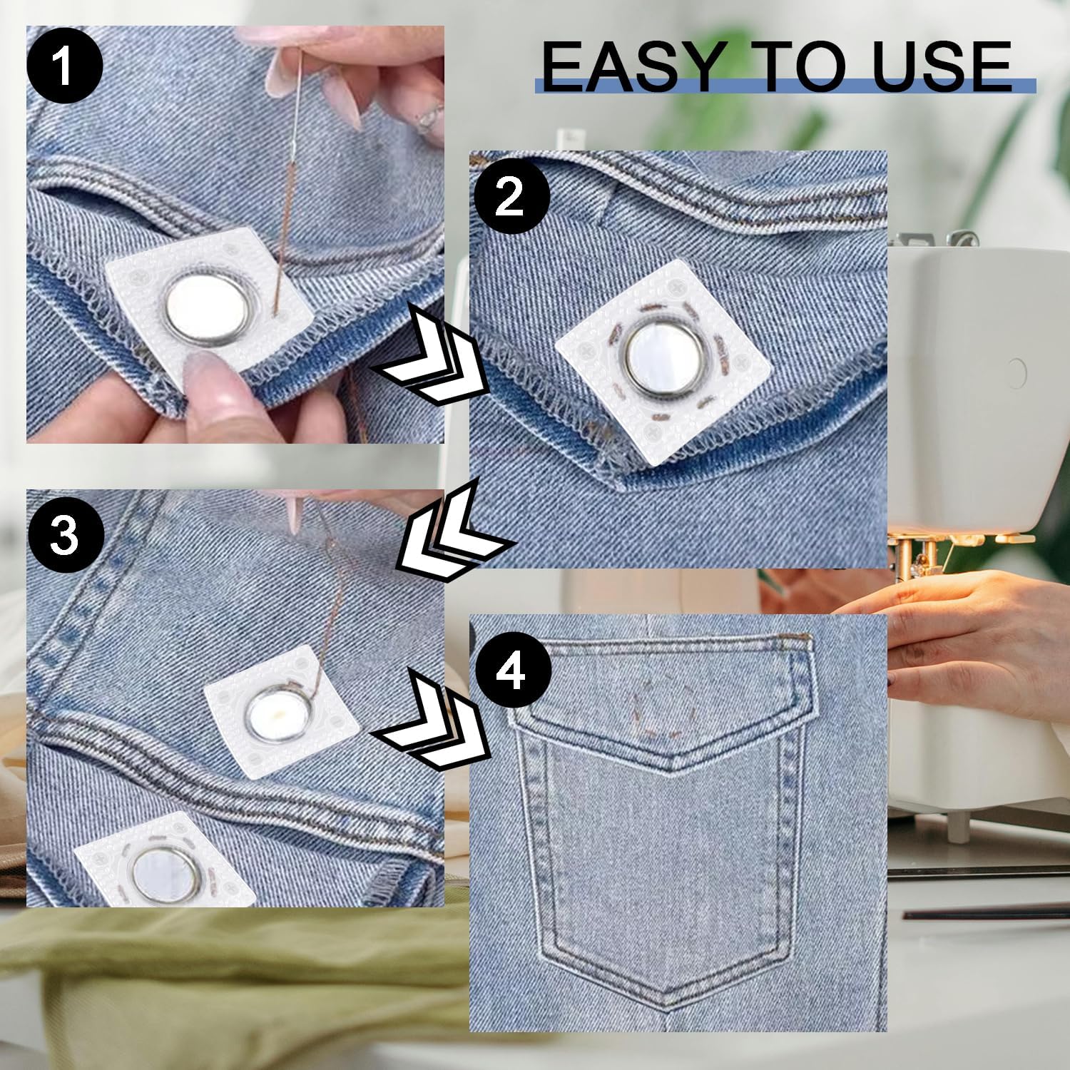 48Pcs Hidden Magnetic Snaps Closures for Sewing,1.18 in Magnets Snap Buttons for Purses, 24 Pairs PVC Strong Magnetic Snaps for Clothing,Handbag and Others DIY Crafts