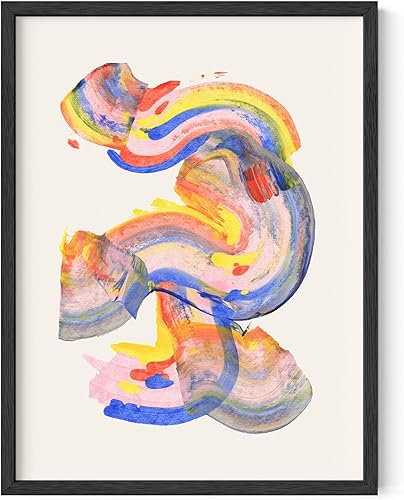 Miniatura 74 de HAUS AND HUES Arte abstracto moderno para pared, arte de sala de estar azul y verde, obra de arte moderna para paredes, imagen minimalista para sala