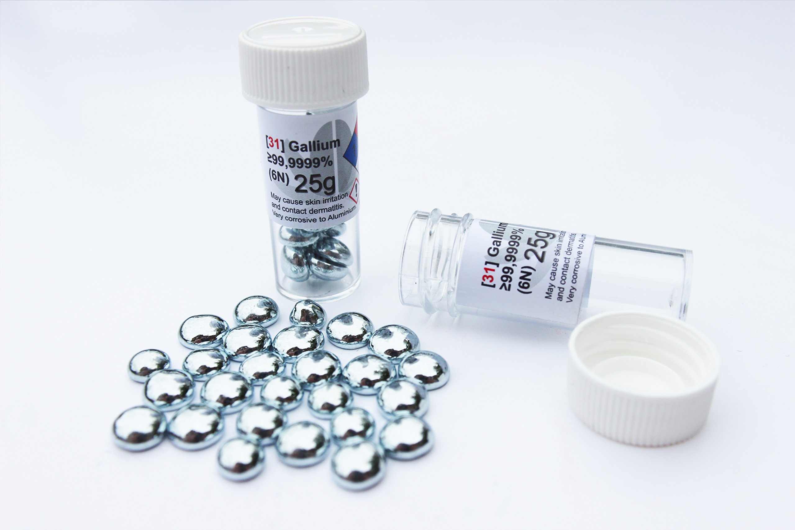 Gallium 99.9999% (6N) Pure 25g 'Element Collection Quality' - UK Stock.