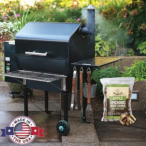 Vista 17 de Mr. Bar-B-Q, trozos de madera de mezquite de 3.5 libras de sabor picante ahumado para ahumar, asar a la parrilla y acampar esenciales, alternativa