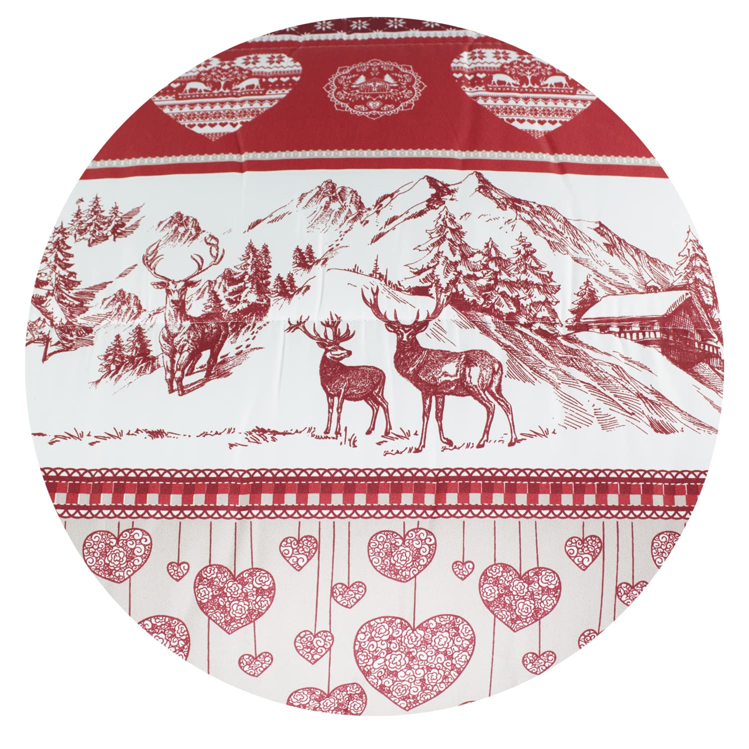 Tata Home Trapuntino Copriletto Trapuntato Primaverile Estivo 100 gr/mq Quilt Leggero Letto Singolo 160x260 cm Fantasia Tirolese Made in Italy MOD. Alpin