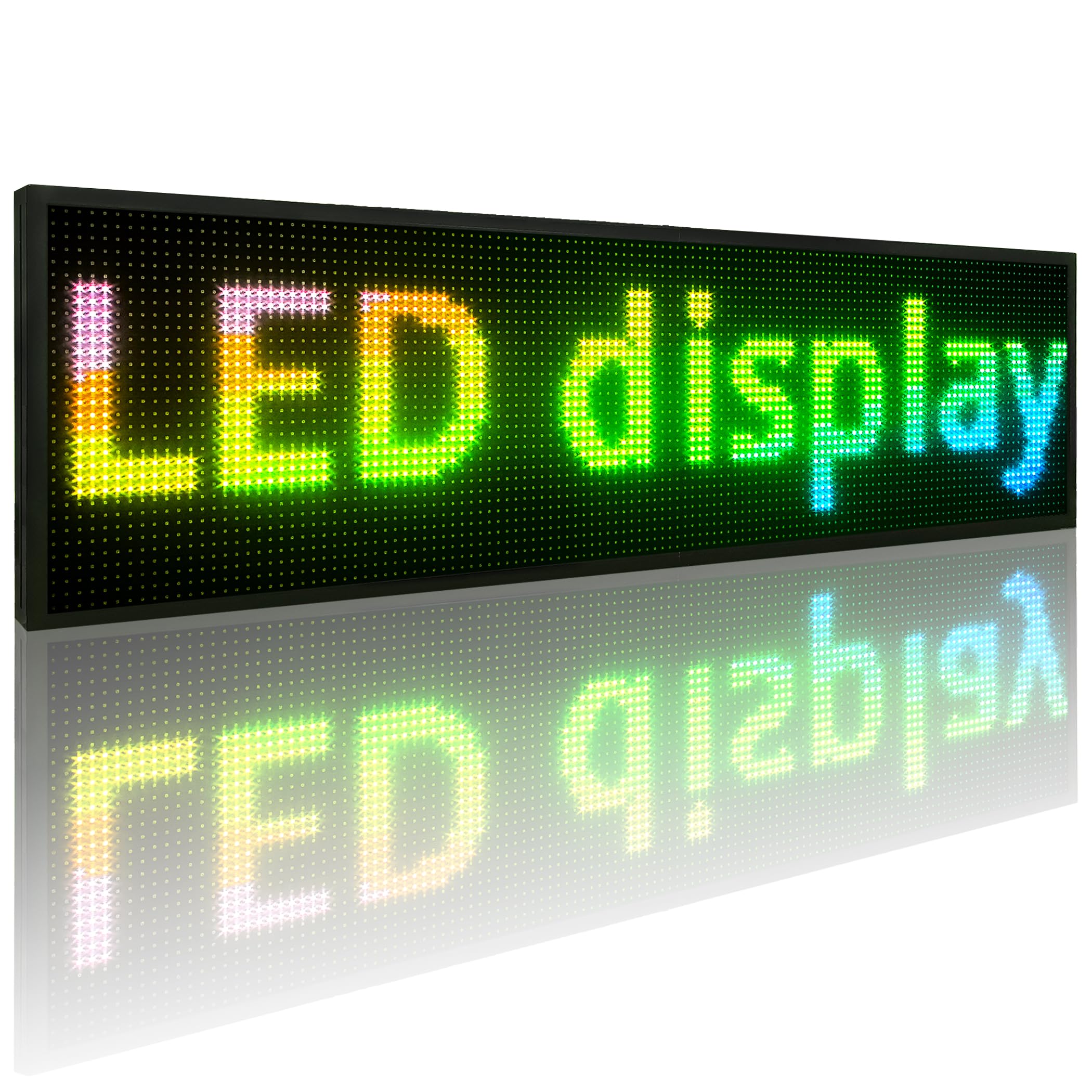 P10(52" * 14") Scrolling Programmable Led Sign Custom Outdoor Digital For Business Display Screen Matrix Panel Electronic Message Board Neon Full Color Advertising Light Wifi Control