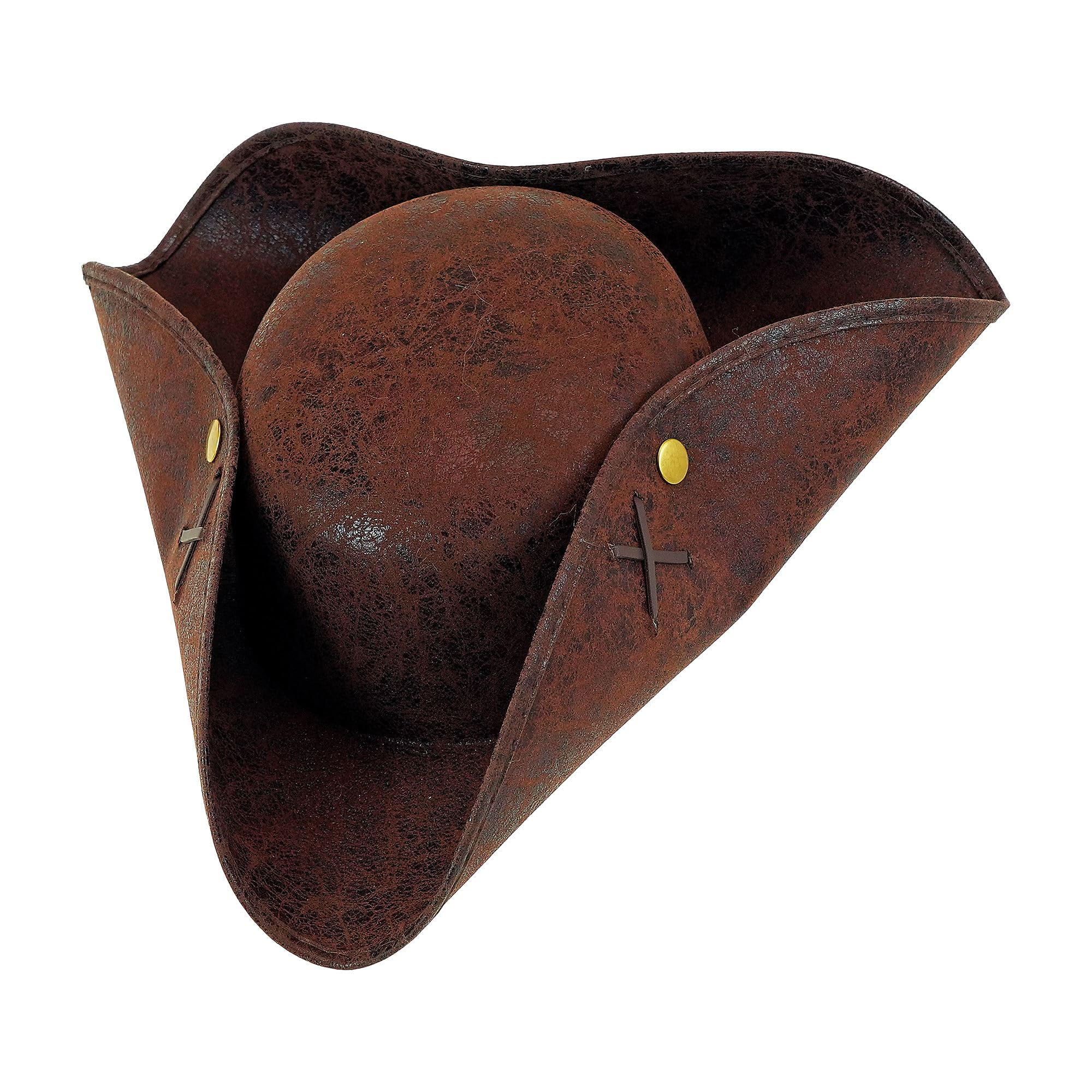 Vintage Style Tricorn Hat Pirate Fancy Dress Costume Accessory