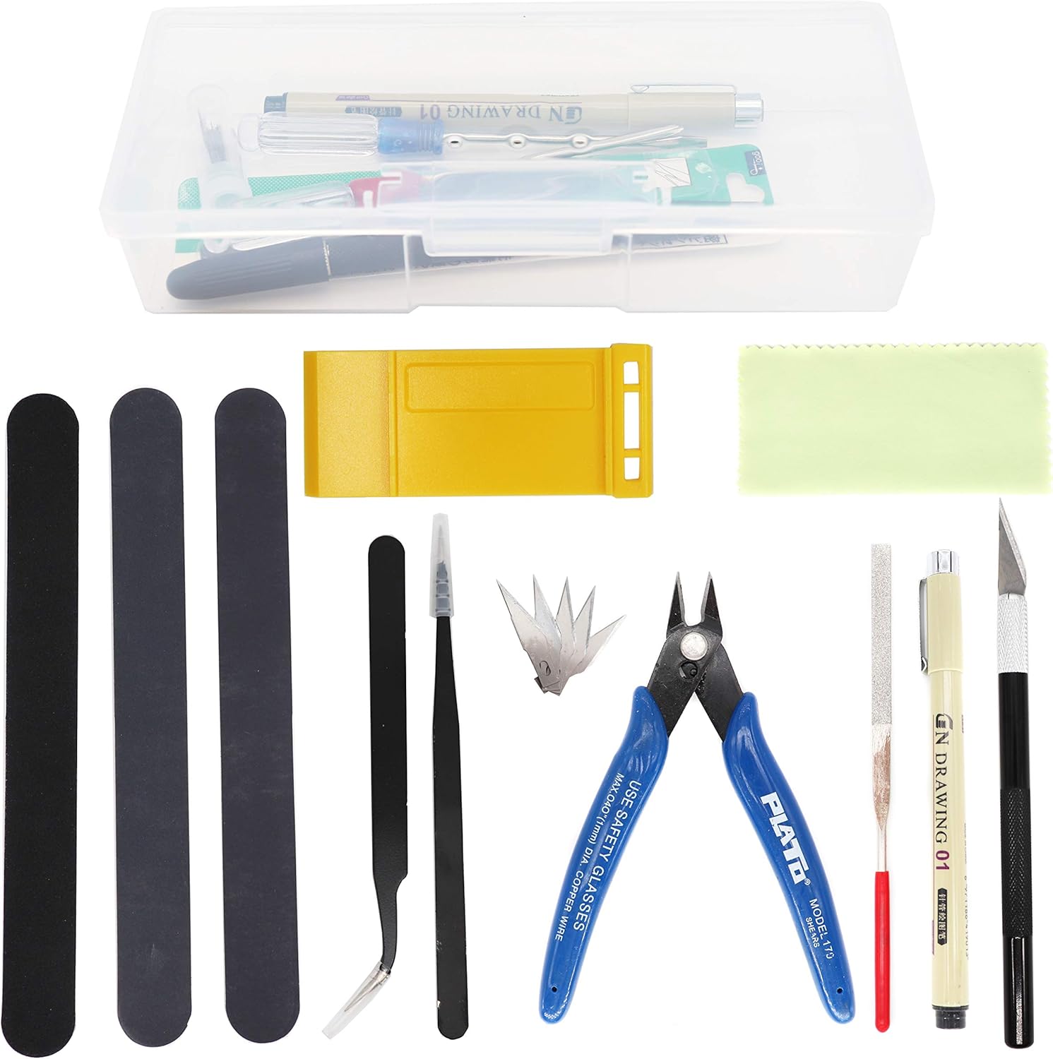 binifiMux 12pcs Beginners Basic Gundam Model Tools Kit Modeler Tools