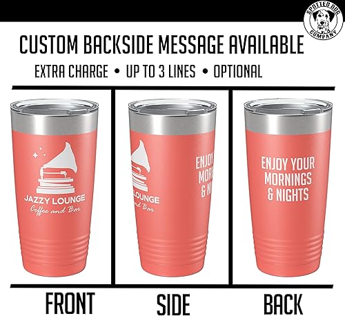 Miniatura 6 de Vaso personalizado de 20 onzas (17 colores) impreso aislado de acero inoxidable con recubrimiento en polvo con tapa, artículos promocionales