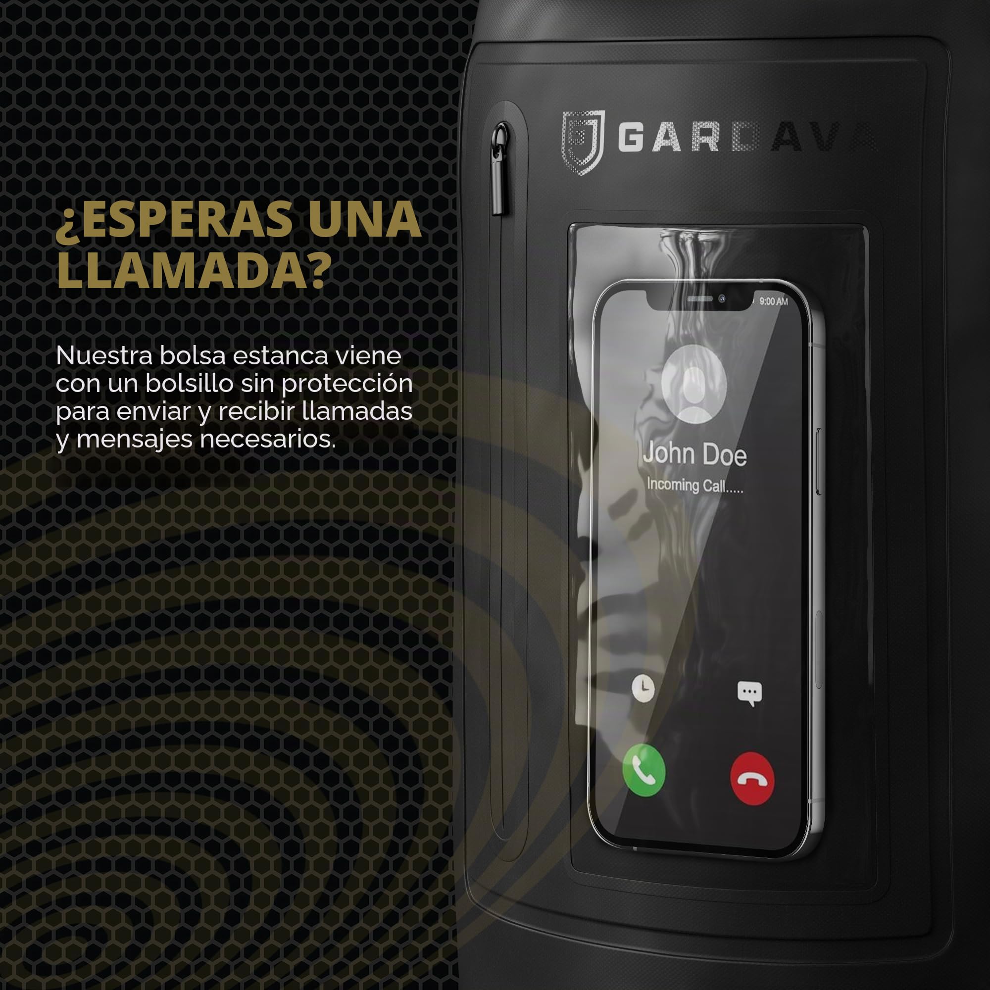 Faraday bolsa impermeable: jaula EMP impermeable para portátiles y teléfonos, grandes bolsas Go Dark, negro