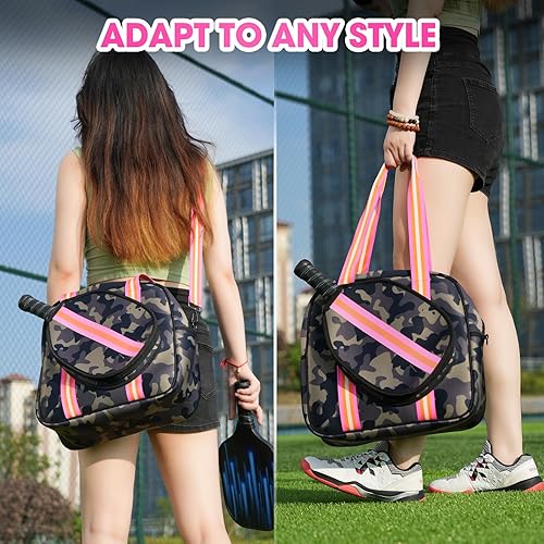 Miniatura 6 de Bolso bandolera de pickleball para mujeres y hombres, bolsas de pickleball para mujeres y hombres, bolsas de pickleball para damas