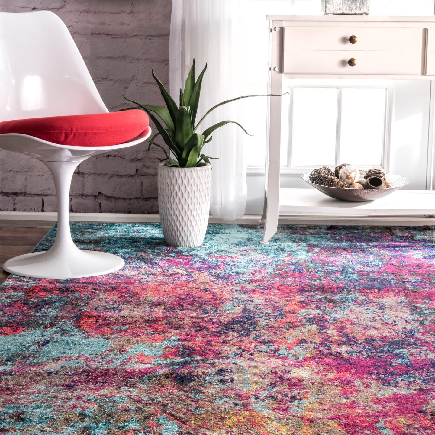 nuLOOM Reva Colorful Abstract Area Rug, 9x12, Multi