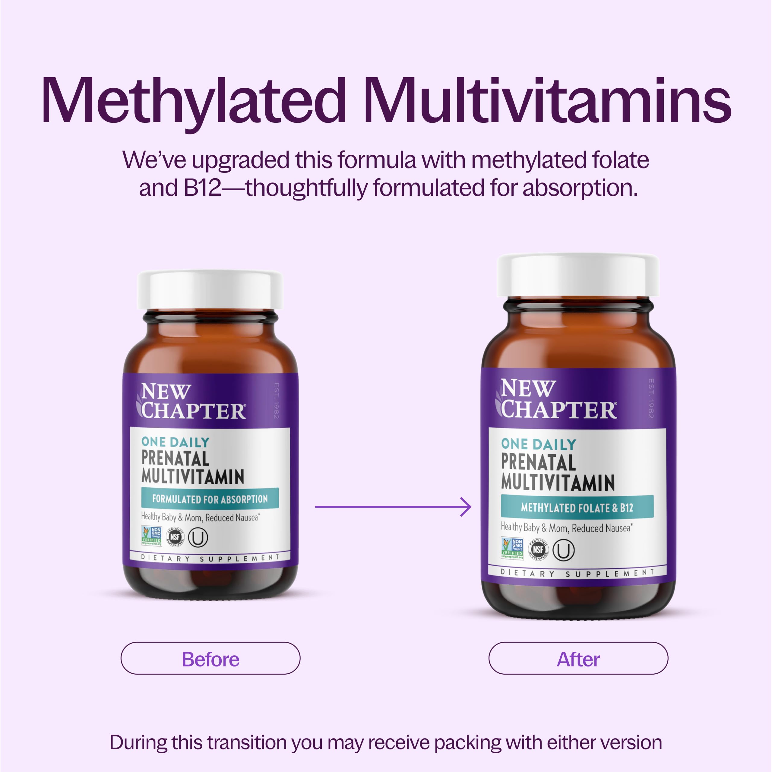 New Chapter One Daily Prenatal Multivitamin, 30 Count — Amazon image 3