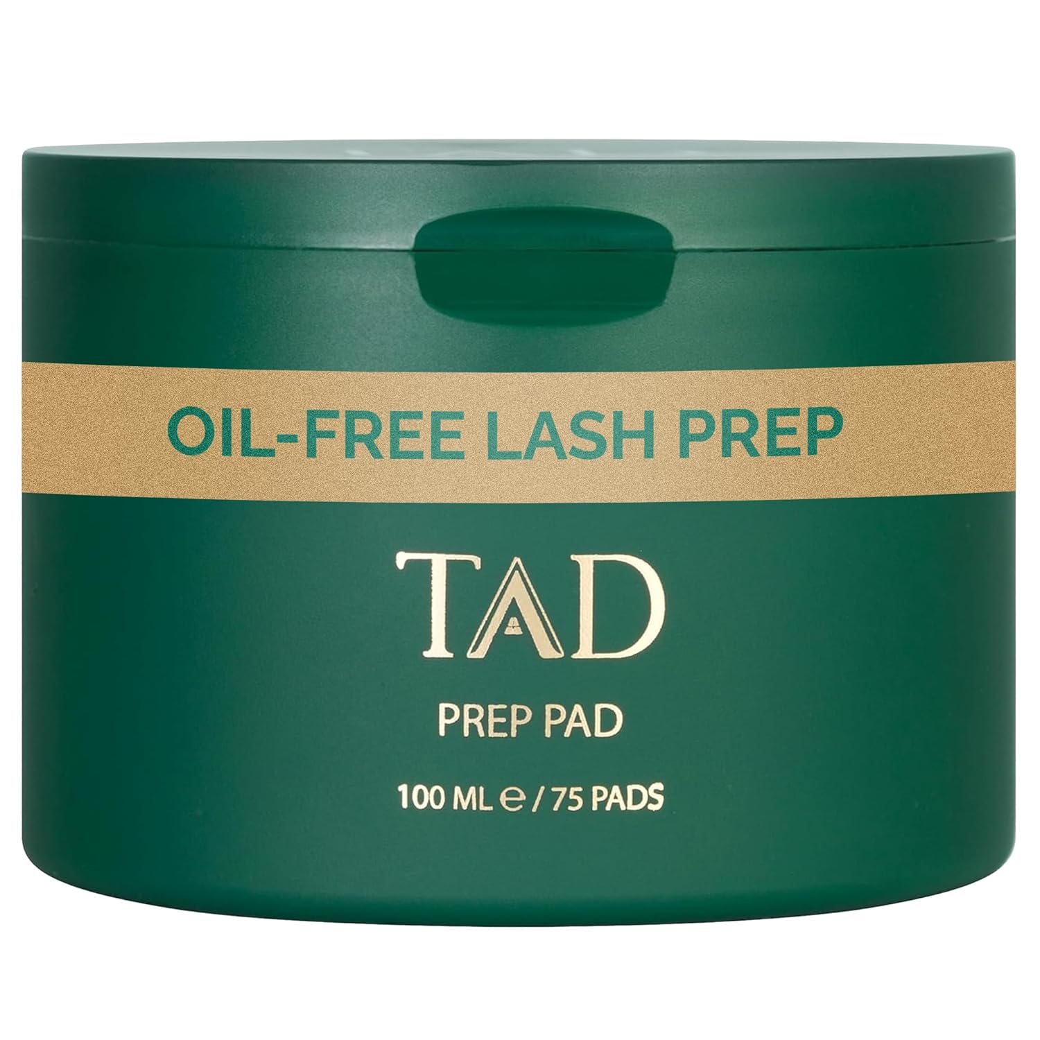 TAD Beauty Prep Pad - DIY Lash Prep Wipes to Clean and Prime Natural Lashes Before Extensions - Disposable Single Use Eyelash Pads with Tweezers - 75 Count for At Home Lash Application Professional