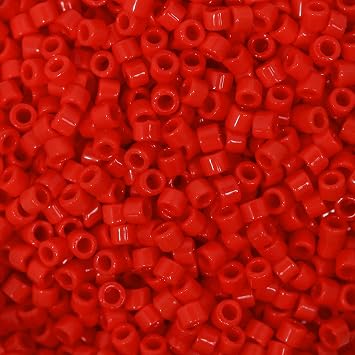 Miyuki Delica Seed Beads 11/0 "Opaque Dark Cranberry Db723 7.2 Gr