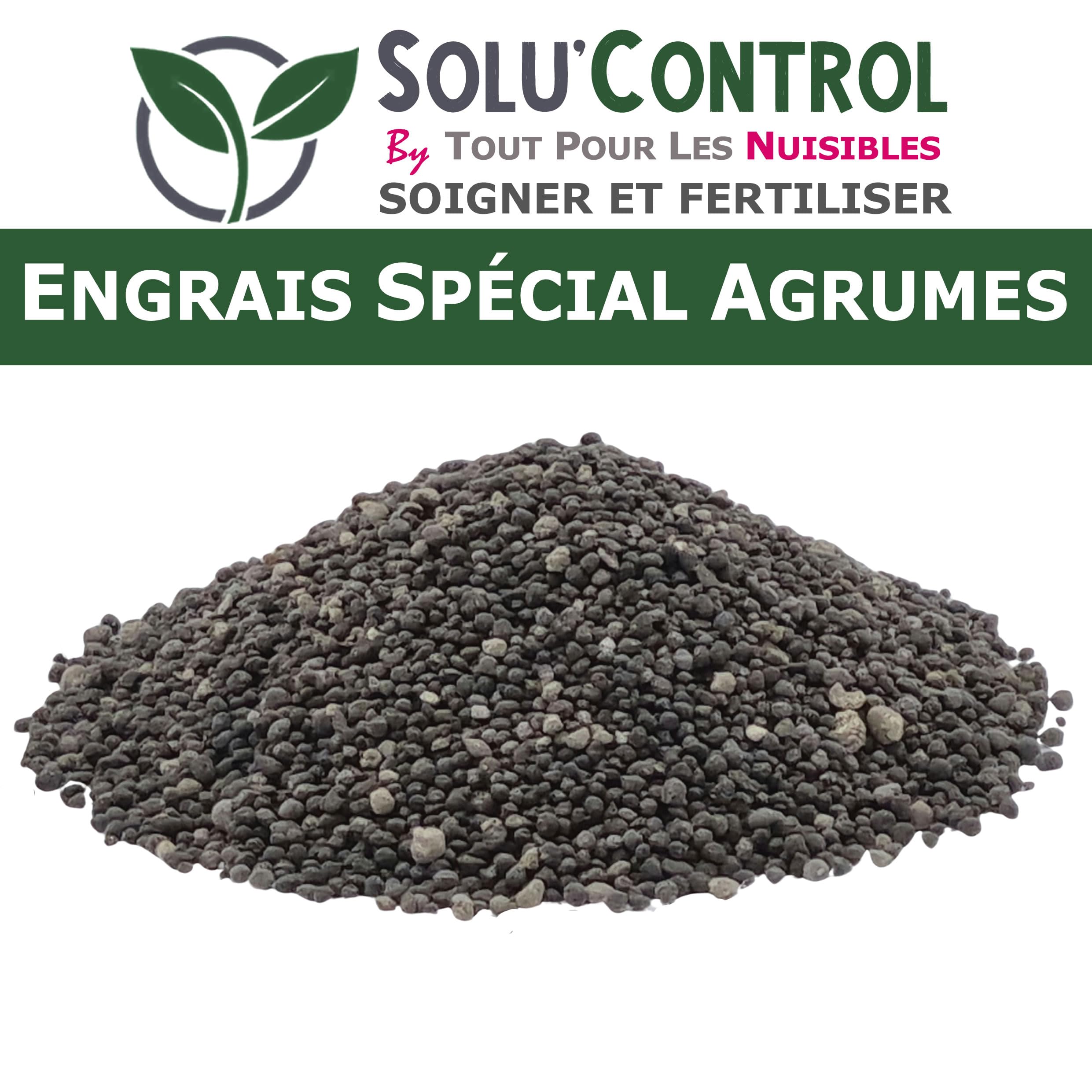 Engrais Spécial Agrumes 3 kg - SoluControl - Formulation haute qualité Organo-Minerale - Citronnier, Oranger, Mandarinier, Clémentinier, Pamplemoussier, Kumquat, Yuzu, Combava ...