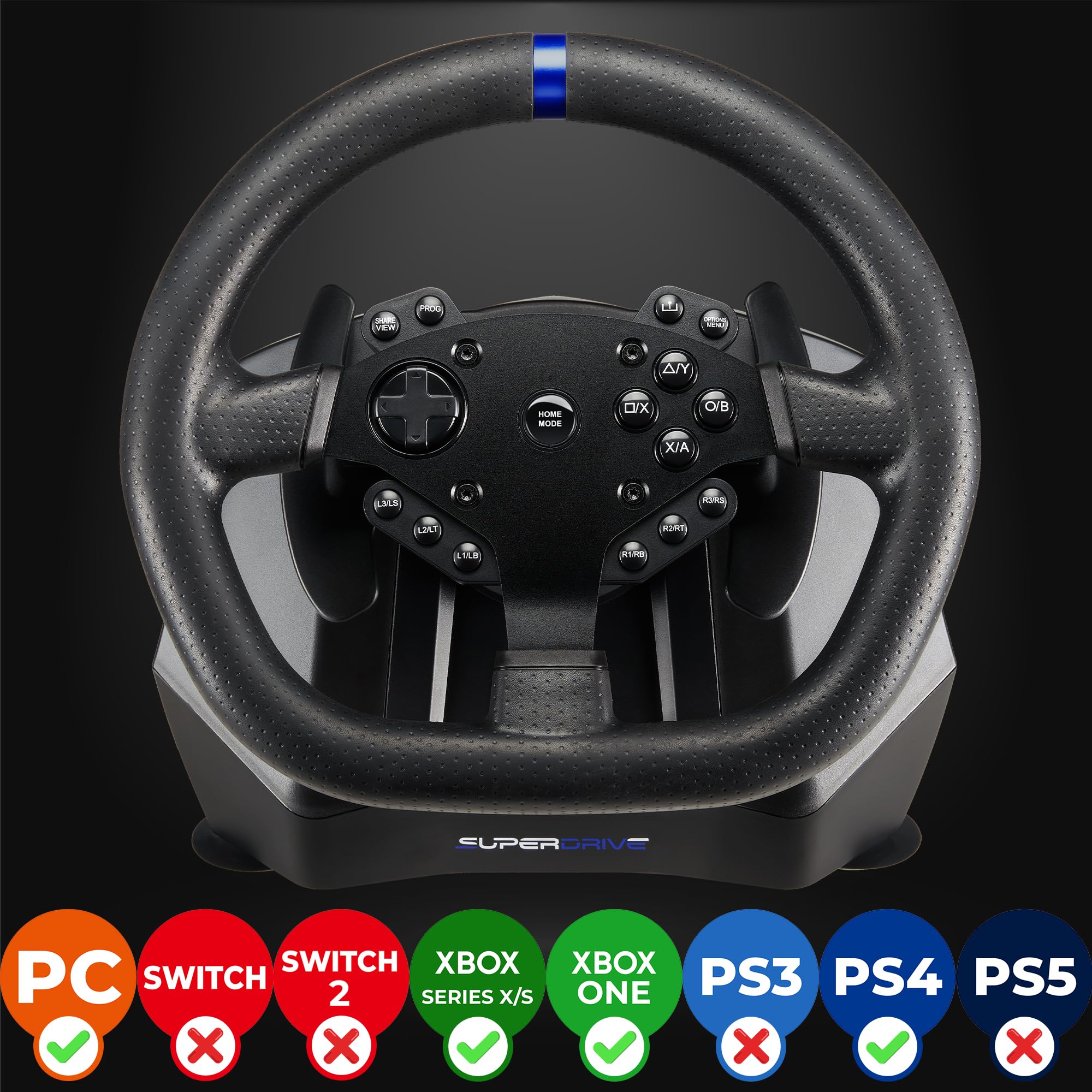 Amazon.com: SUBSONIC Superdrive - SV950 steering wheel with pedals