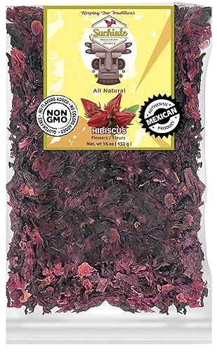 Flores de hibisco Suchiate 1 libra paquete de 1 Flores de hibisco Suchiate 1 libra paquete de 1