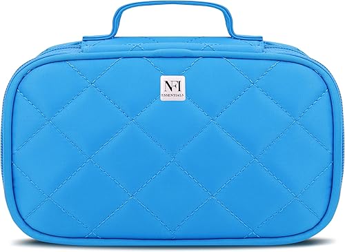 Miniatura 8 de NFI essentials Double Layer Cosmetic Storage Bag Make Up Organizer Makeup Case with Brush Compartment Travel Toiletry Makeup Kit case Pouch for