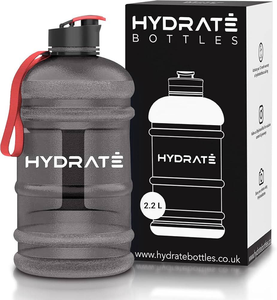 Gourde De Sport Navaris 2,2L – Bouteille D'eau Fitness Légère Et Sans BPA
