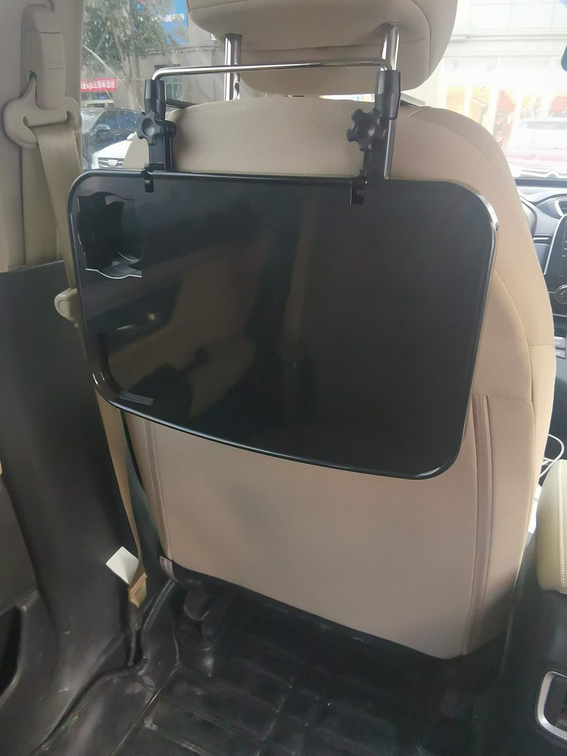 KONGDY Car Steering Wheel Laptop Tray Portable Hanging Auto Lunch Desk Car Table Steering Wheel Mate Foldable Vehicle Back Seat Table for Food/Drink/Notebook/Cup Holder : Automotive