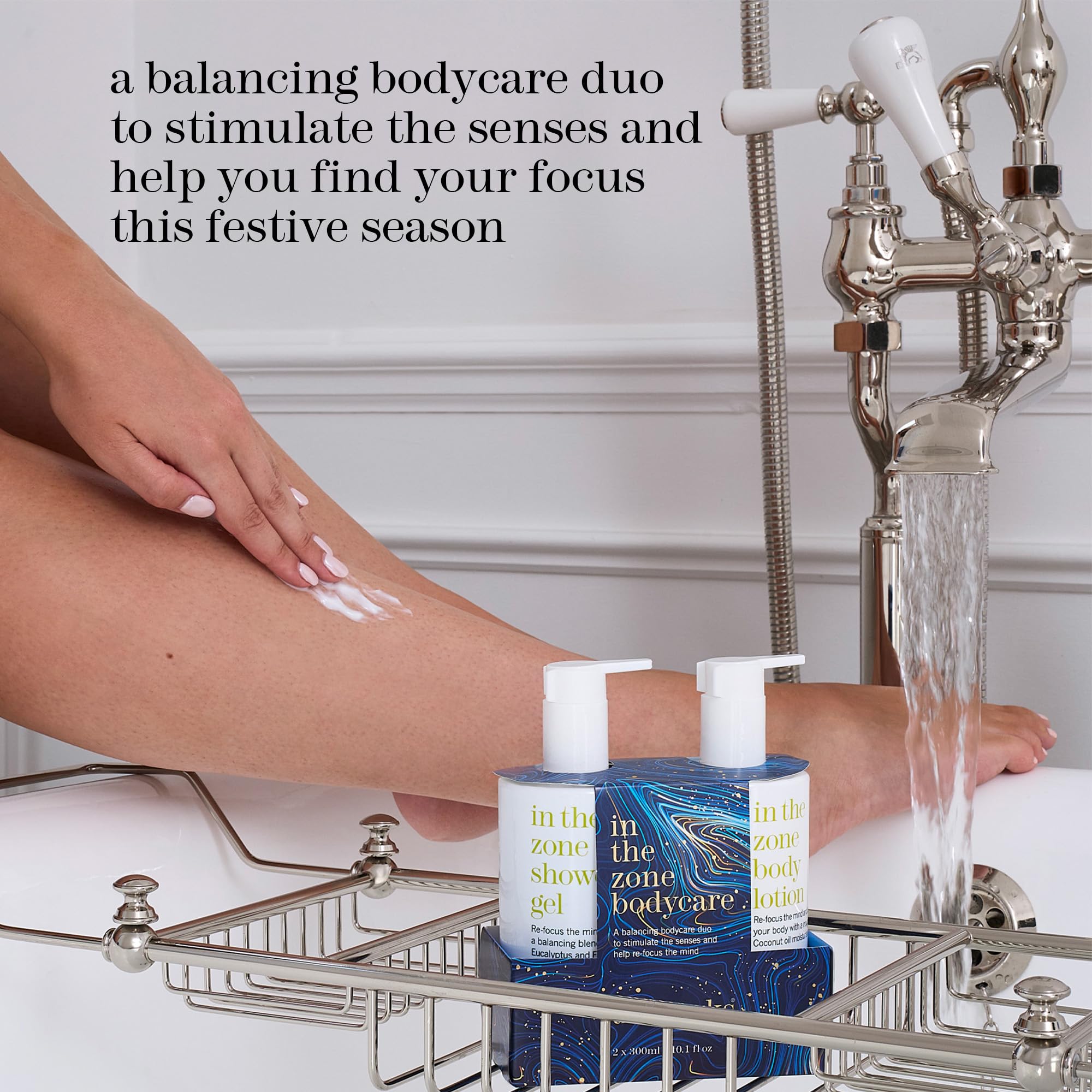 This Works In The Zone Hand & Bodycare Gift Set - Uplifting Shower Gel and Body Lotion (2 x 300 ml) with Eucalyptus, for Men and Women - Image 3
