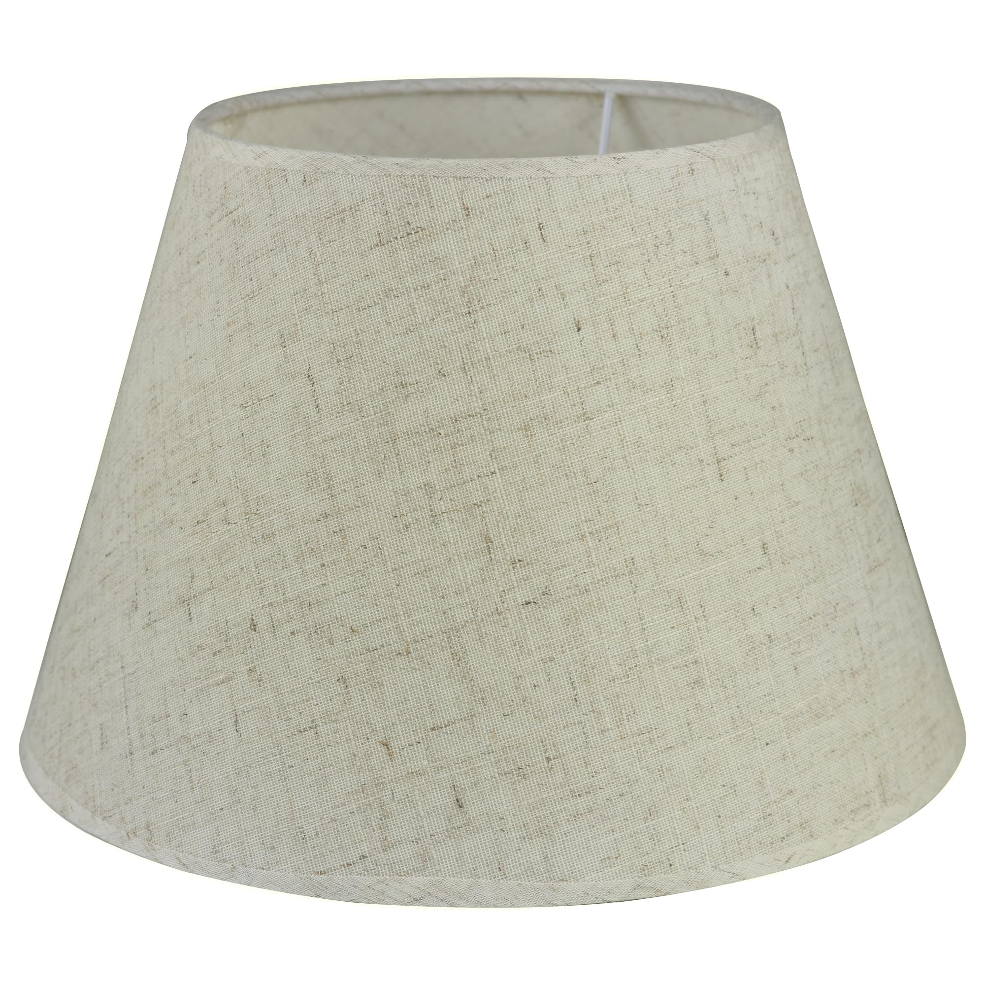 Sinta Linen1 Fabric Lampshade Ø5.5/14Cm Small Light Shade For E14/E27 Chandelier Upright Wall Lamp Small Table Candle Light, White (, Dia:30cm)