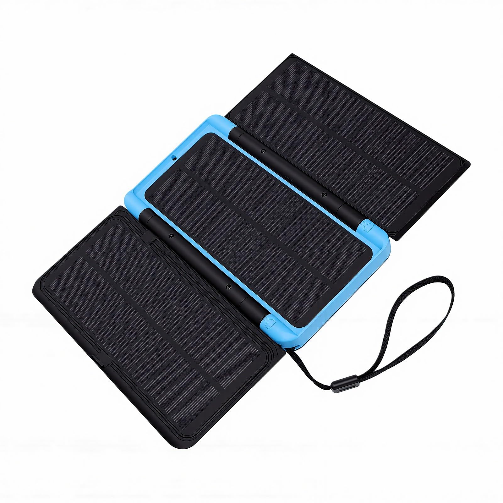 ViaGasaFamido Caricabatterie Solare di Emergenza con Ricarica Rapida PD per Dispositivi, Power Bank da 10000 MAh per Campeggio e Uso Esterno, Pannello Solare Pieghevole,