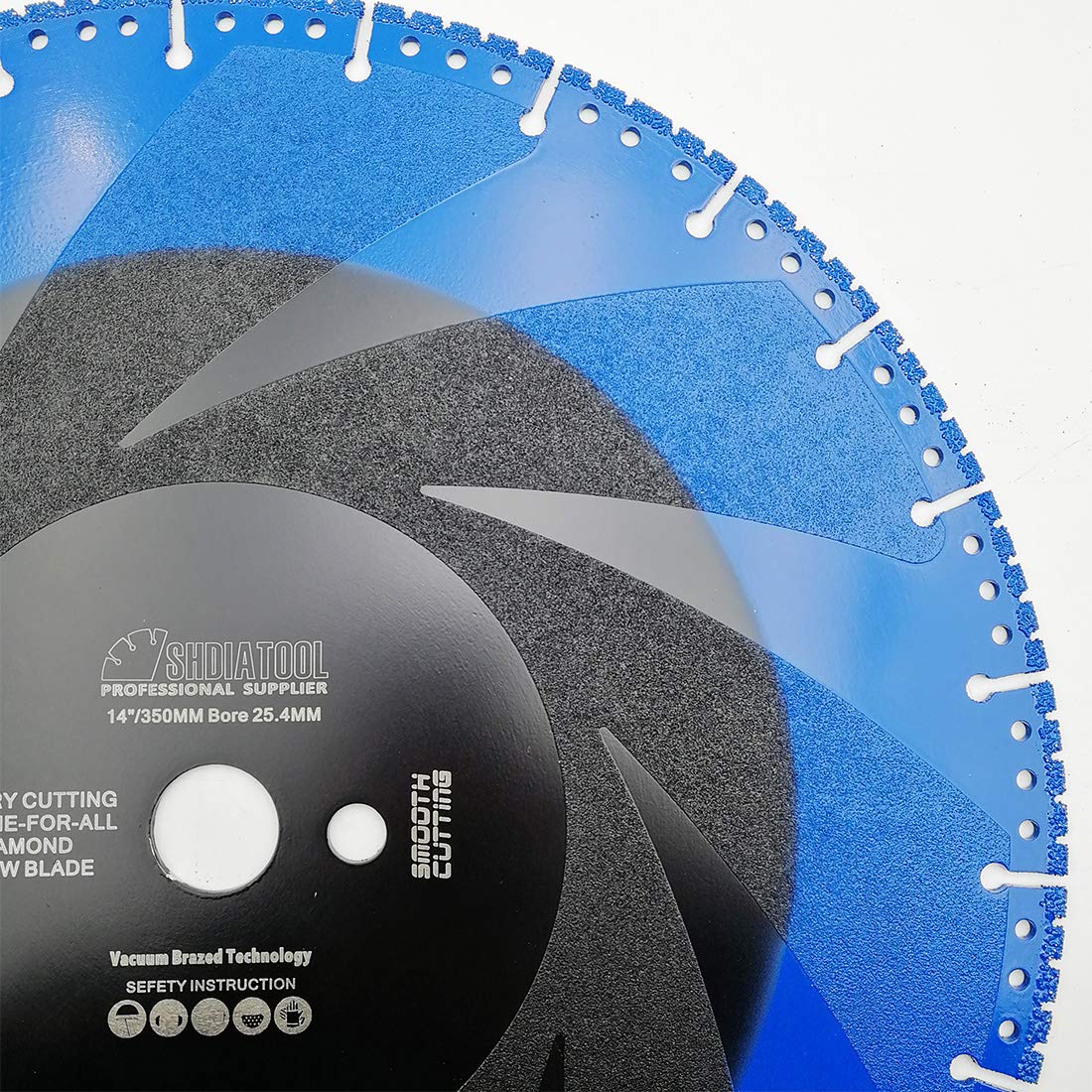 SHDIATOOL Disco de Corte de Diamante 350mm Metal Hoja de Sierra para Todo Uso