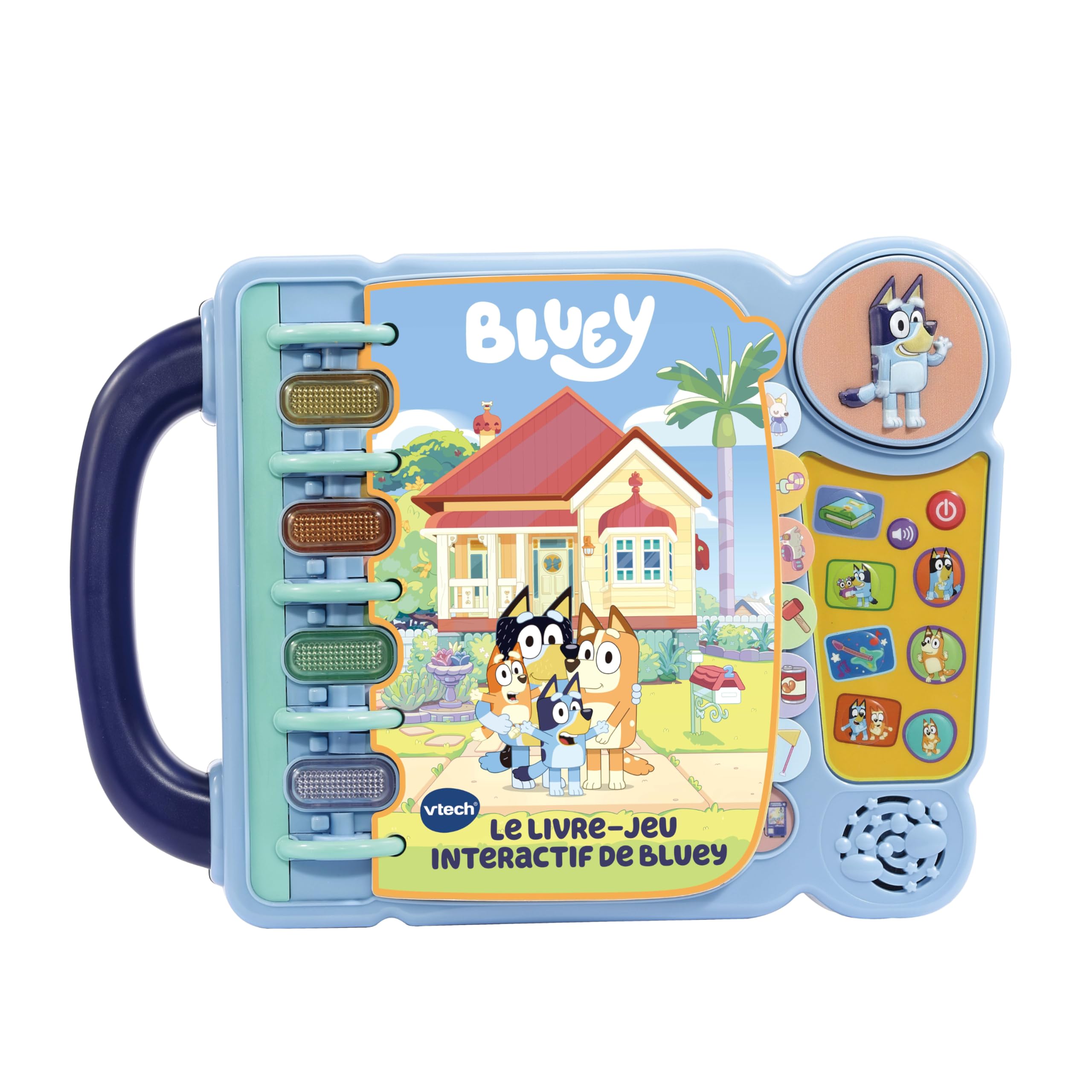 VTech – Bluey – Mon Livre-Jeu Interactif, Livre Éducatif Enfant, Jouet Bluey – 3/7 Ans – Version FR