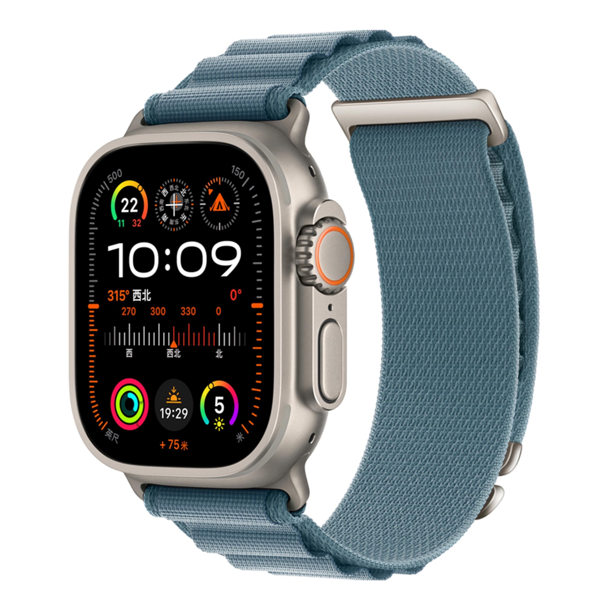 Photo 1 of Alpine Nylon Sport Bands Compatible with Apple Watch Ultra Band 49mm 46mm 45mm 44mm 42mm Men Women, Stretch Loop Strap with D-Hook for iWatch Series 10 Ultra SE 9 8 7 6 5 4 3 2 1 (Light Blue, 49mm/46mm/45mm/44mm/42mm(Series 3))