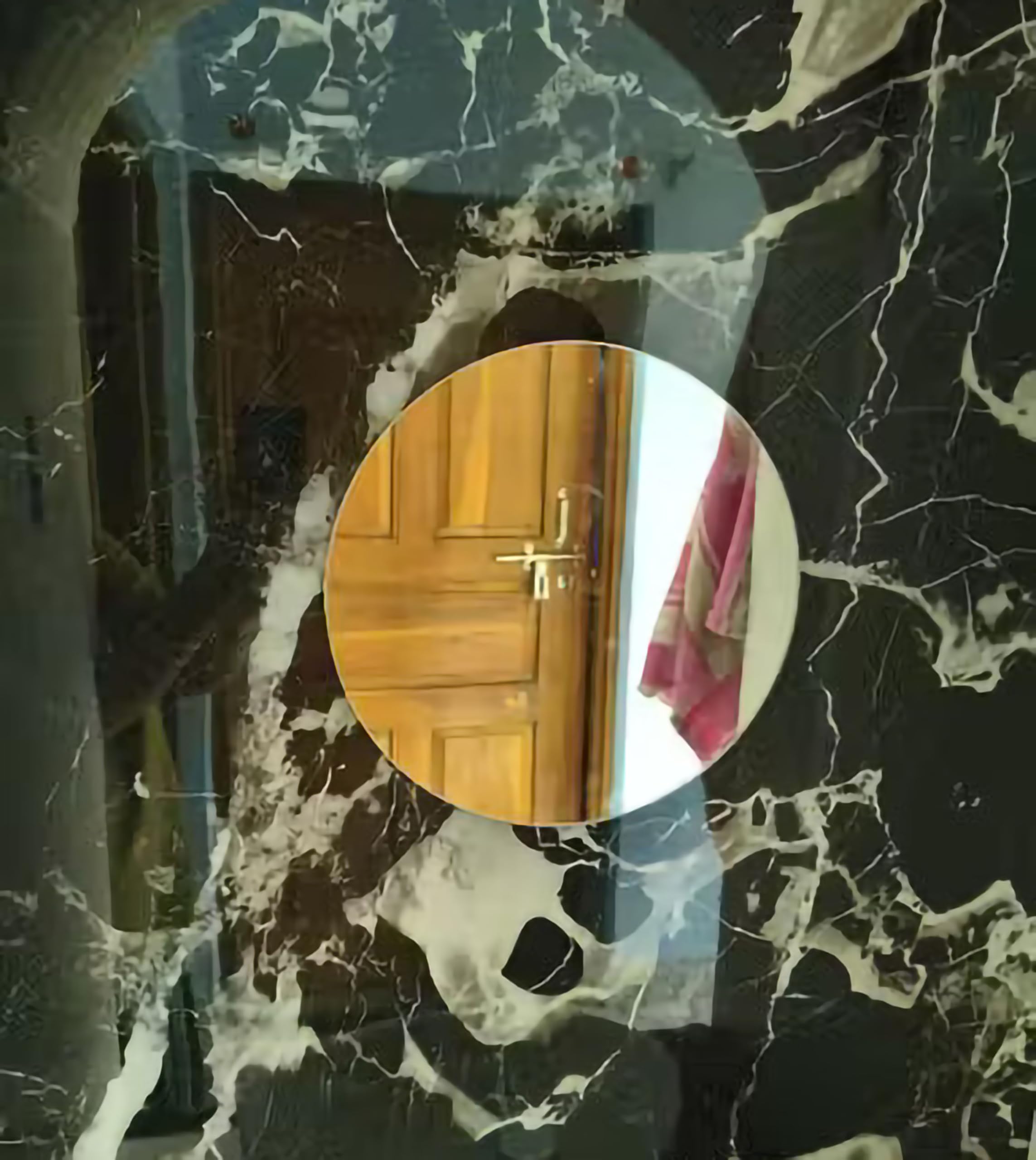 Minimalist Round Wall Mirror | Bathroom Vanity Mirror | Crystal Clear Glass | Stylish Decorative Mirror-image-4