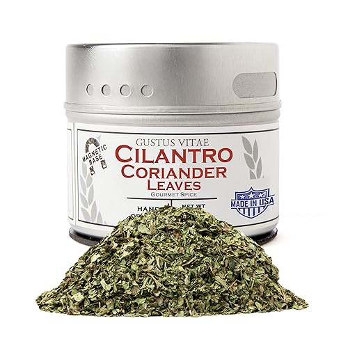 Hojas de cilantro/cilantro, sin OMG, empaquetadas en latas magnéticas, sostenibles, cultivadas en Estados Unidos, totalmente naturales, no
