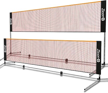 Stainless Steel Portable Badminton Net Set Foldable/extendable Poles