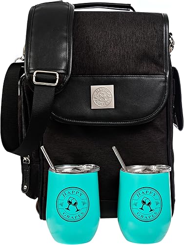 Miniatura 2 de Bolsa de vino prémium (vasos turquesa)