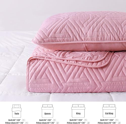 Miniatura 5 de Whale Flotilla Juego de edredón suave tamaño King para todas las estaciones, juego de ropa de cama de 3 piezas, colcha geométrica ultrasónica,