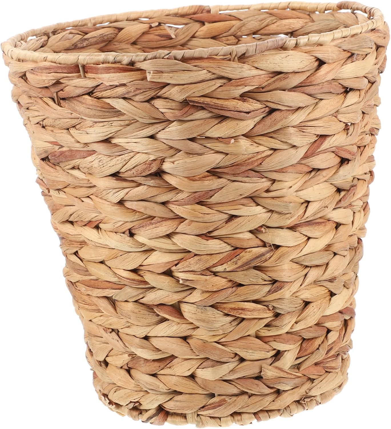 Sundries Storage Basket Decorative Woven Waste Container for Seagrass Design for Living Room Bathroom and Bedroom Organization