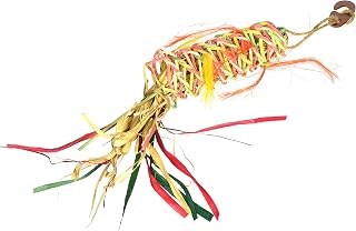 Penn-PLAX Bird-Life Pacifier Kabob Natural Bird Shred Toy – Great for Small and Medium Sized Birds – Medium